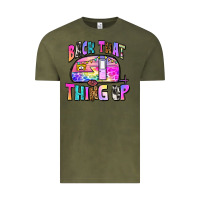 Vintage Olive back that thing up Vintage Tee - Zillion Design Studio