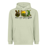 Matcha peace love green lizard Heavyweight Hoodie - LillyAllenDesigns