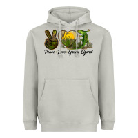 Moon Dust peace love green lizard Heavyweight Hoodie - LillyAllenDesigns