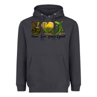 Smoke peace love green lizard Heavyweight Hoodie - LillyAllenDesigns