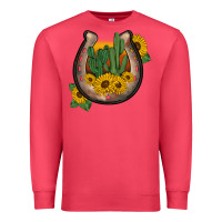 Cardinal western horseshoe sunflower cactus Premium Sweatshirt - BarkalooDesign