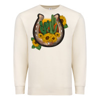 Sandshell western horseshoe sunflower cactus Premium Sweatshirt - BarkalooDesign