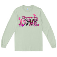 Matcha all you need is love valentine's day Long Sleeve Tee - FaDigitalArtStudio