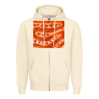 Sandshell orange glitter heart Zipper Hoodie - JahusDesignShop