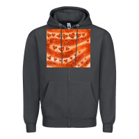 Smoke orange glitter heart Zipper Hoodie - JahusDesignShop