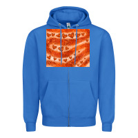True Royal orange glitter heart Zipper Hoodie - JahusDesignShop