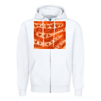 White orange glitter heart Zipper Hoodie - JahusDesignShop