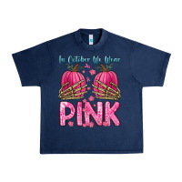 Navy in october we wear pink Urban Heavy Tee - Zillion Design Studio