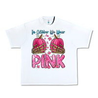 White in october we wear pink Urban Heavy Tee - Zillion Design Studio