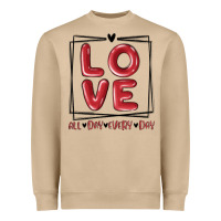 Mushroom love all day every day Heavyweight Sweatshirt - MaliasSmallBusiness