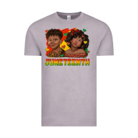 Vintage Zinc juneteenth with afro black kids Vintage Tee - texasbilliewilder