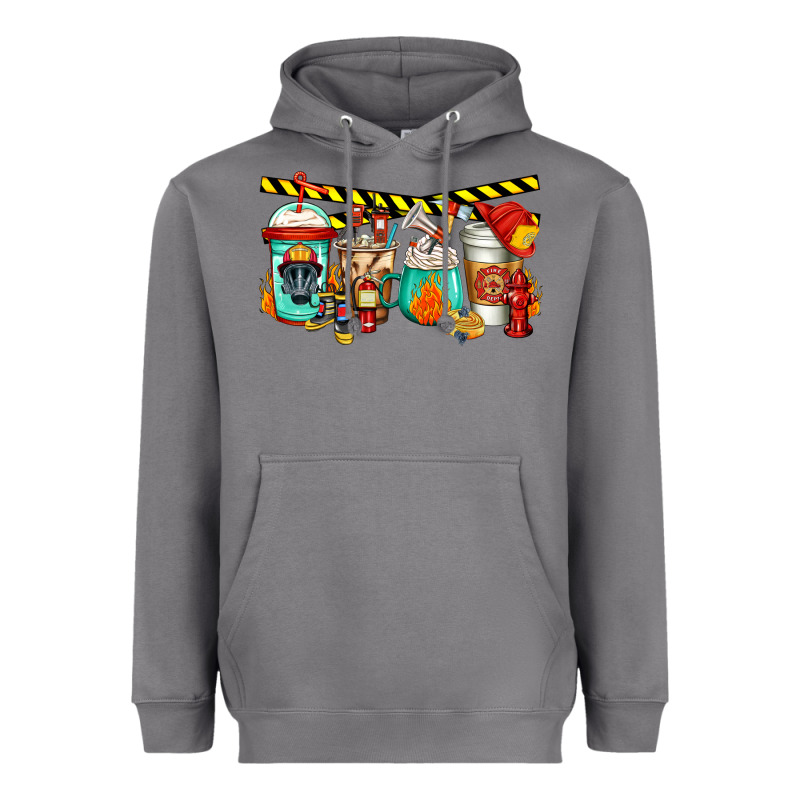Firefighter Coffee Heavyweight Hoodie by Jasminsmagicworld | Teevron