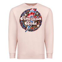 Pale Pink Western American Babe Patriotic Premium Sweatshirt - LillyAllenDesigns