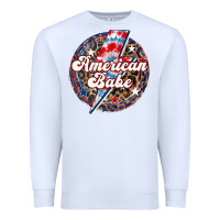 White Western American Babe Patriotic Premium Sweatshirt - LillyAllenDesigns