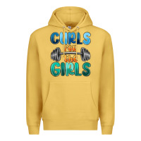 Antique Gold curls for the girls Premium Hoodie - MaliasSmallBusiness