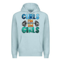Blue Mist curls for the girls Premium Hoodie - MaliasSmallBusiness
