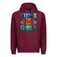 Burgundy curls for the girls Premium Hoodie - MaliasSmallBusiness