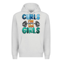 Dove Grey curls for the girls Premium Hoodie - MaliasSmallBusiness