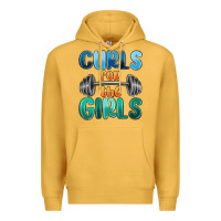 Mustard curls for the girls Premium Hoodie - MaliasSmallBusiness
