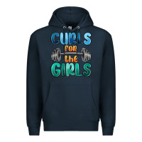 Navy curls for the girls Premium Hoodie - MaliasSmallBusiness
