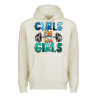 Oatmeal Heather curls for the girls Premium Hoodie - MaliasSmallBusiness