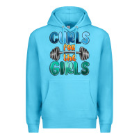 Ocean Blue curls for the girls Premium Hoodie - MaliasSmallBusiness