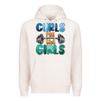 Pale Pink curls for the girls Premium Hoodie - MaliasSmallBusiness