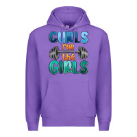 Purple curls for the girls Premium Hoodie - MaliasSmallBusiness