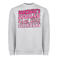 Heather Grey somebodys spoiled back seat princess Heavyweight Sweatshirt - MaliasSmallBusiness