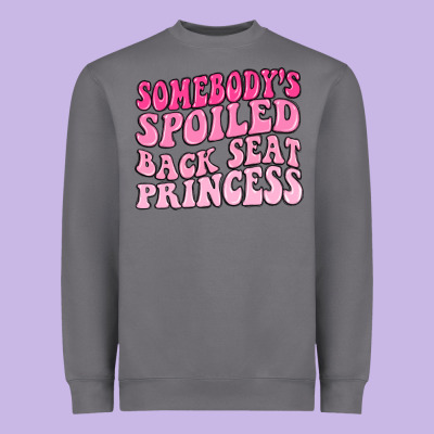 Heavyweight Sweatshirt somebodys spoiled back seat princess