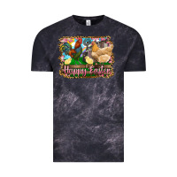 Cloud Black happy easter rooster chicken and chick Vintage Tee - RanaPortraitStore