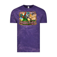 Cloud Purple happy easter rooster chicken and chick Vintage Tee - RanaPortraitStore