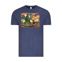 Vintage Denim happy easter rooster chicken and chick Vintage Tee - RanaPortraitStore