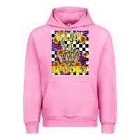 Fuchsia Pink stay skeleton hand spooky Urban Hoodie - LillyAllenDesigns