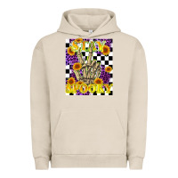 Pigment French Oak stay skeleton hand spooky Urban Hoodie - LillyAllenDesigns