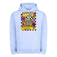 Pigment Grape Ice stay skeleton hand spooky Urban Hoodie - LillyAllenDesigns