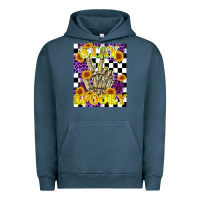 Pigment Midnight Navy stay skeleton hand spooky Urban Hoodie - LillyAllenDesigns