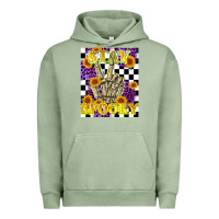 Pigment Oil Green stay skeleton hand spooky Urban Hoodie - LillyAllenDesigns