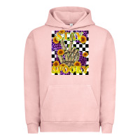 Pigment Salmon stay skeleton hand spooky Urban Hoodie - LillyAllenDesigns