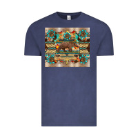 Vintage Denim bear native animal  pelt  tumbler Vintage Tee - BarkalooDesign