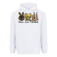 Peace Love Meerkats Heavyweight Hoodie | Teevron