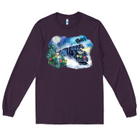 Plum polar express winter Long Sleeve Tee - FaDigitalArtStudio