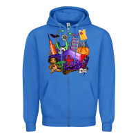 True Royal zombie nurse   halloween Zipper Hoodie - AdoDesignShop