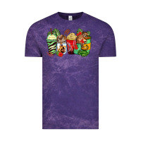 Cloud Purple tiger coffee cups Vintage Tee - Zillion Design Studio