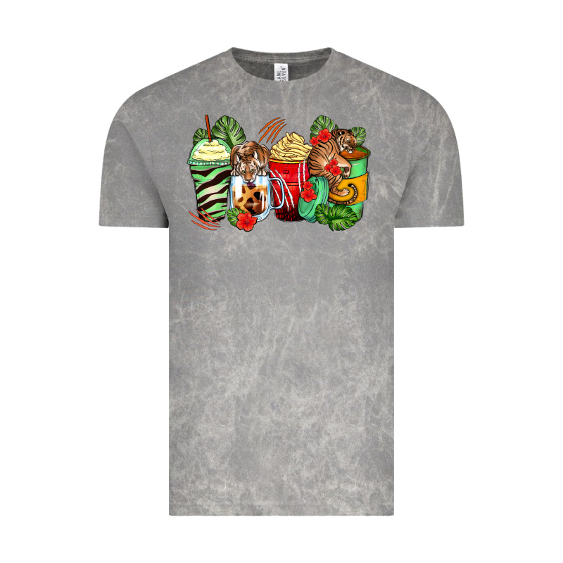 Tiger Coffee Cups Vintage Tee by Zillion Design Studio | Teevron