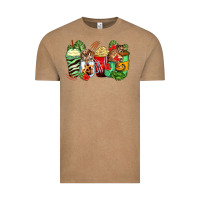 Vintage Coffee tiger coffee cups Vintage Tee - Zillion Design Studio