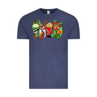 Vintage Denim tiger coffee cups Vintage Tee - Zillion Design Studio