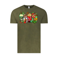 Vintage Olive tiger coffee cups Vintage Tee - Zillion Design Studio