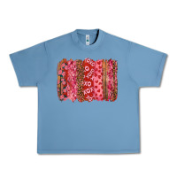 Pebble Blue valentine's day xoxo brushstroke Urban Heavy Tee - RanaPortraitStore