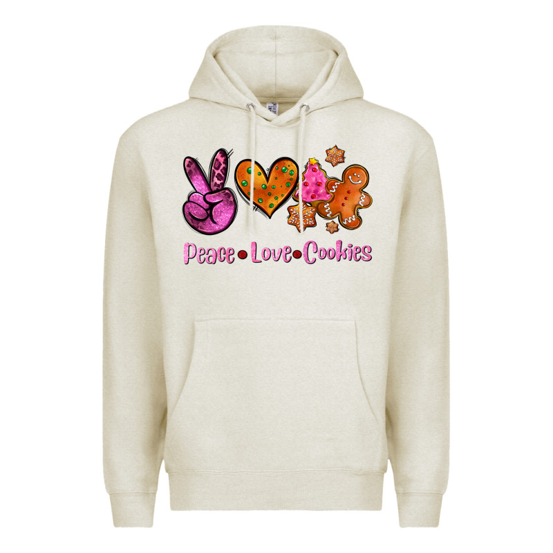 Peace Love Cookies Premium Hoodie by AdoDesignShop | Teevron